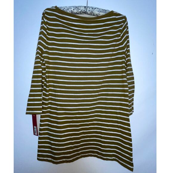 Merona‎ NWT Striped Top w/ Sequin Shoulders - Size M - Picture 3 of 9